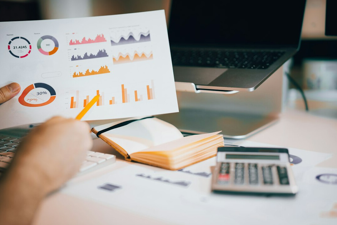 laptop with analytics
