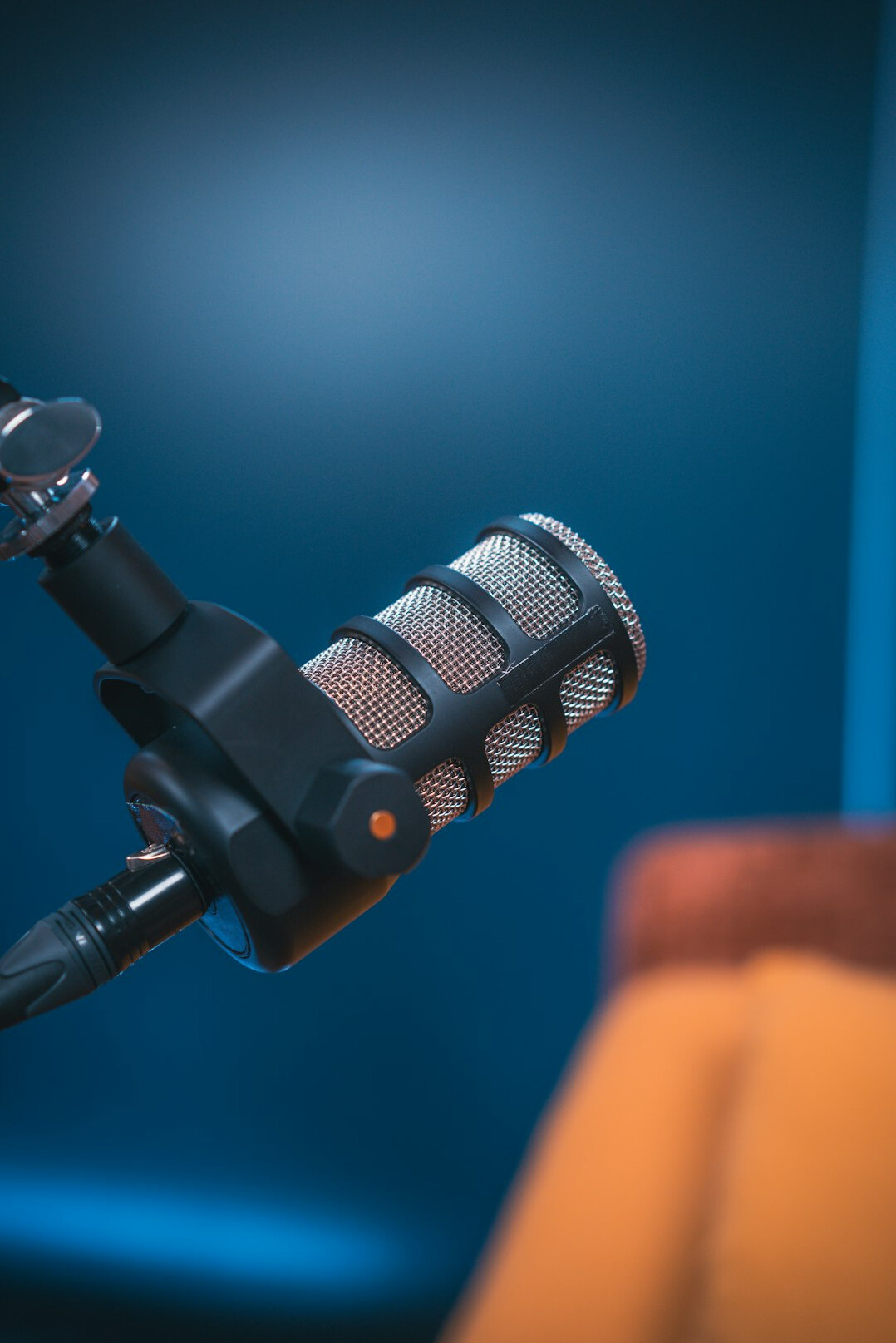 person speaking into mic